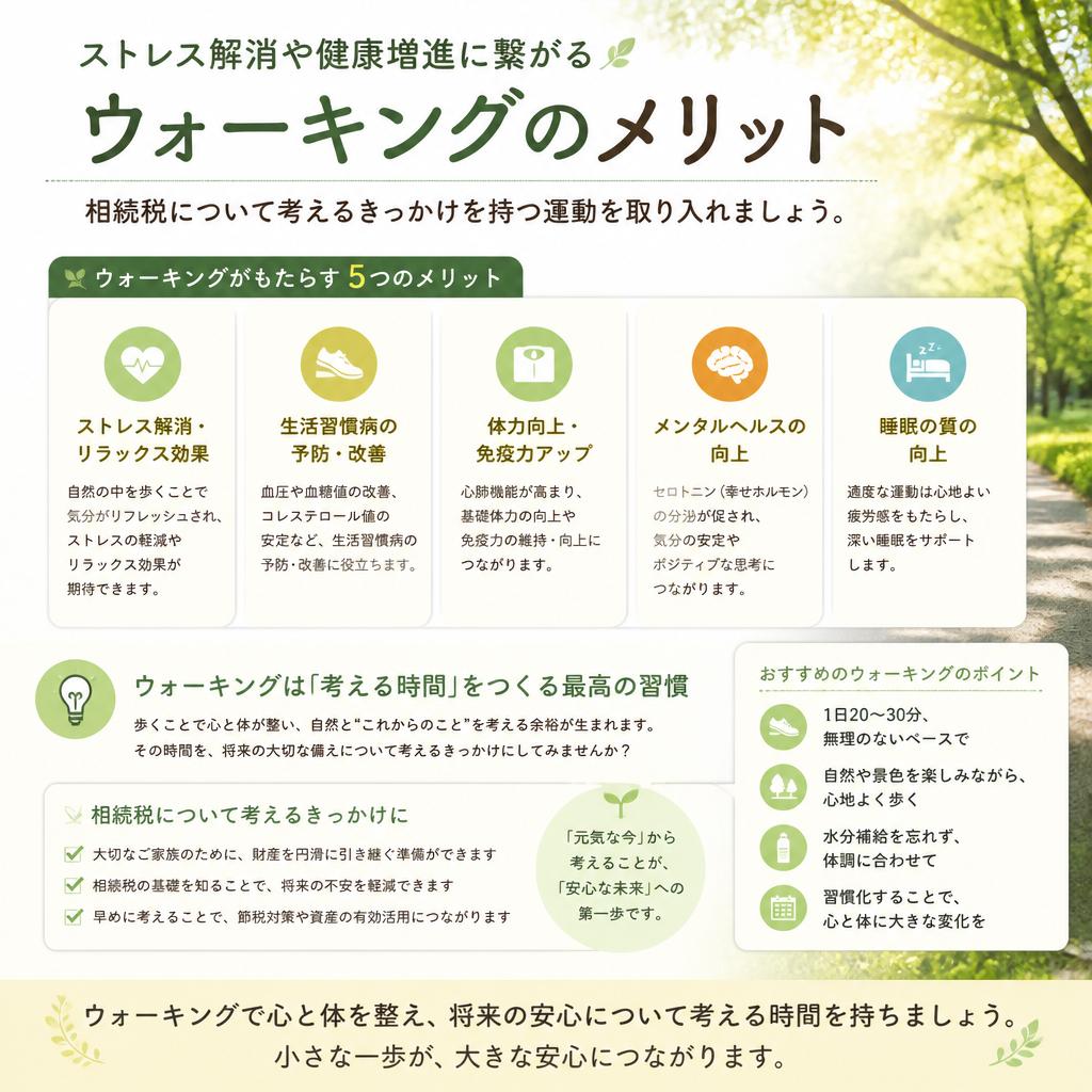 ウォーキングで健康維持
