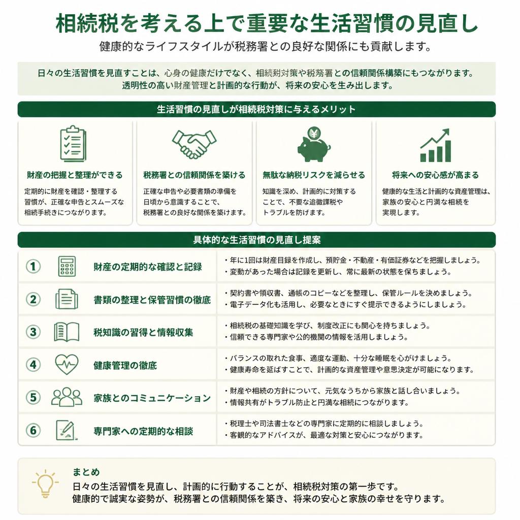 生活習慣と相続税の見直し