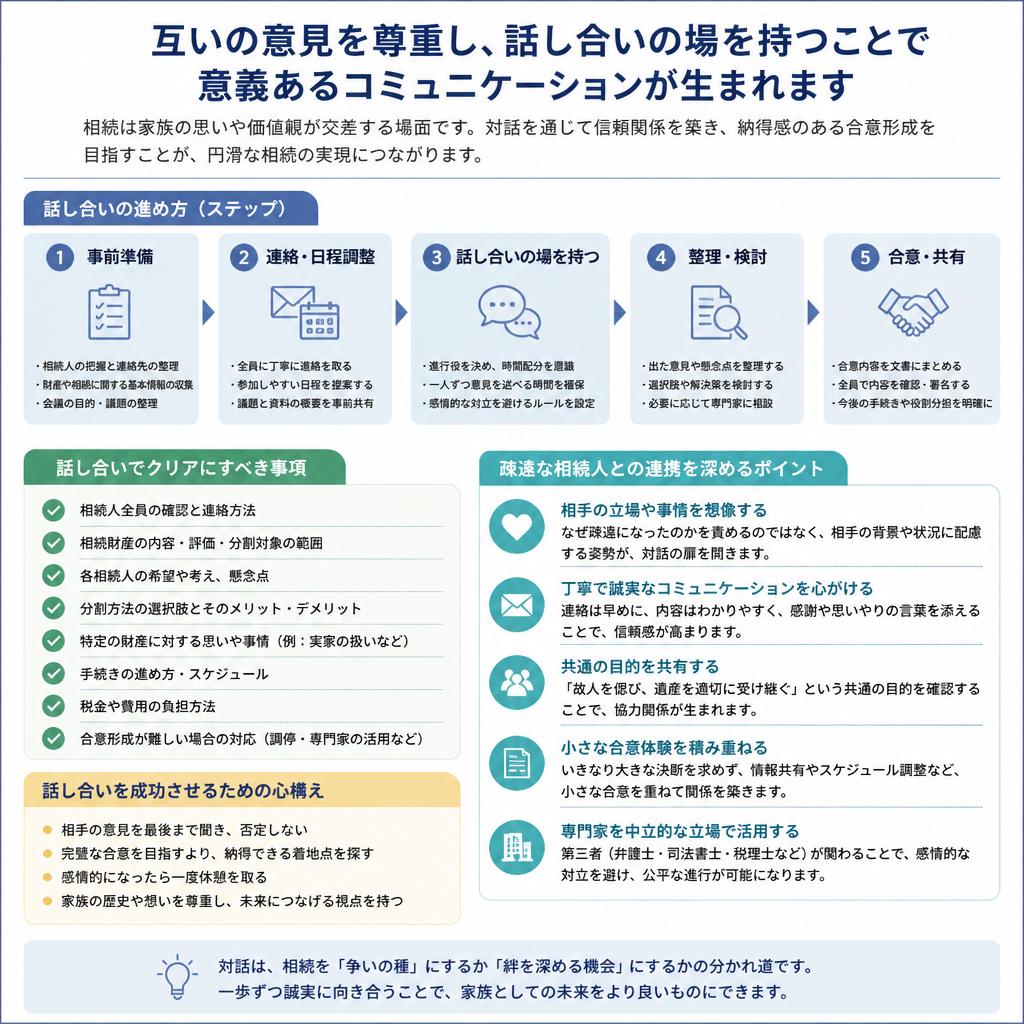 遺産分割協議を円滑に進めるためのポイント