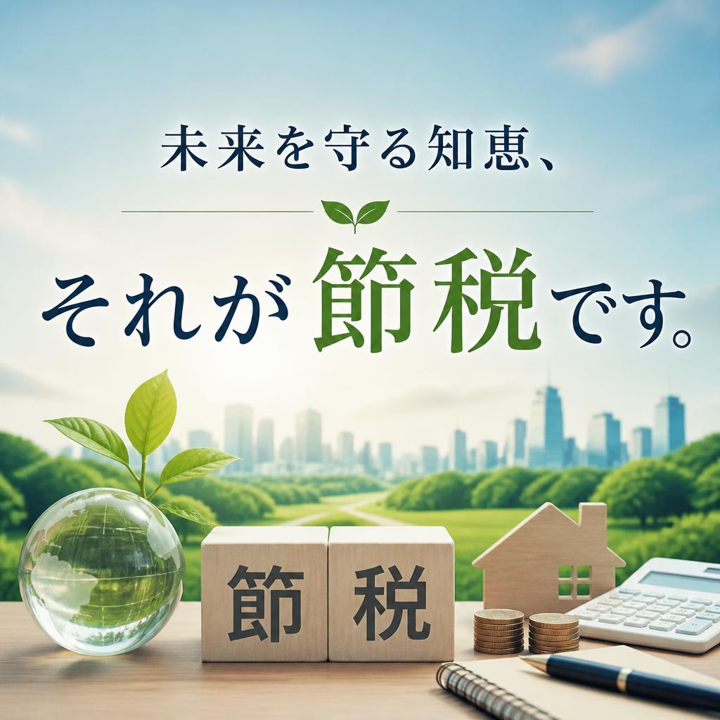 未来を守る知恵、それが節税です。