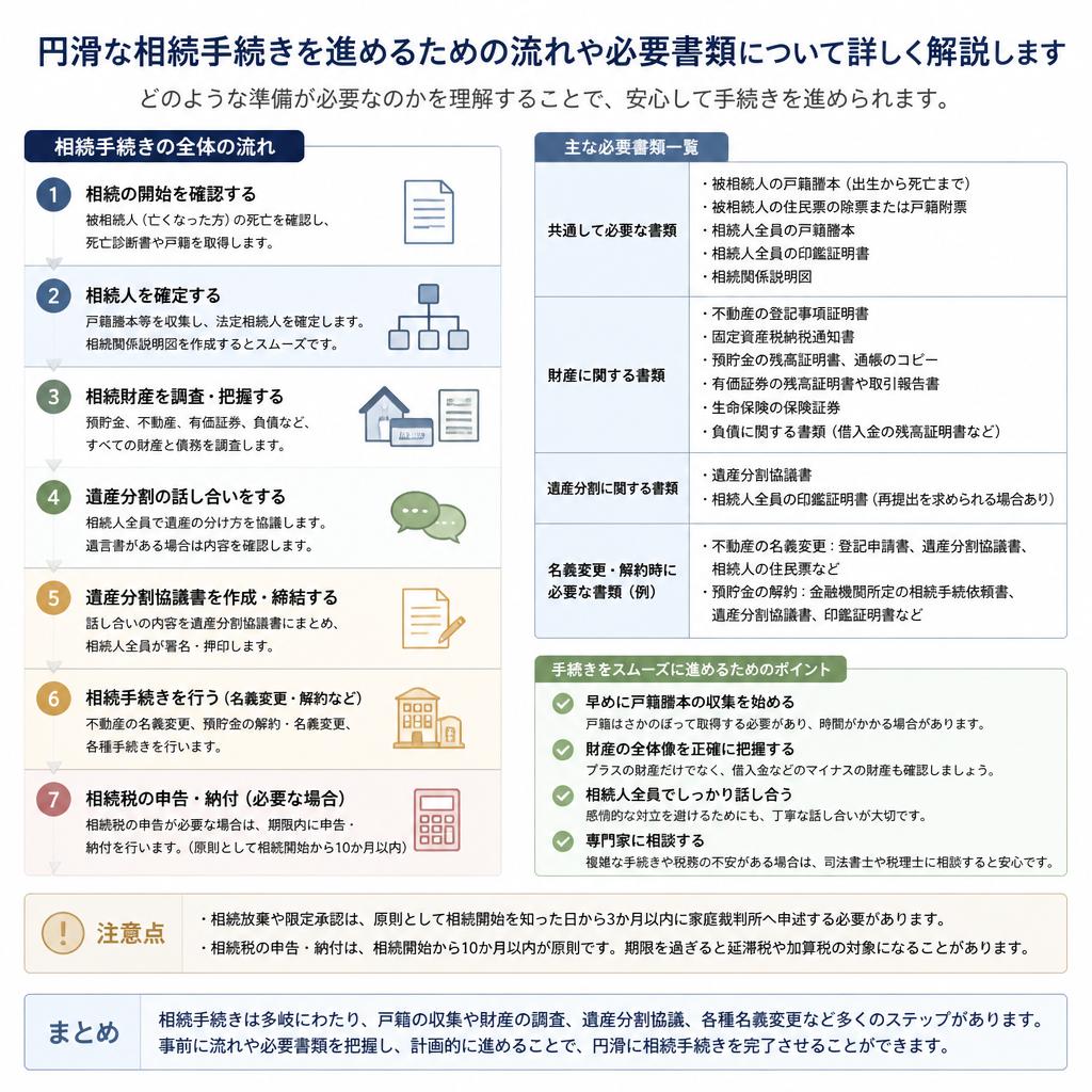 相続手続きの流れを把握しよう