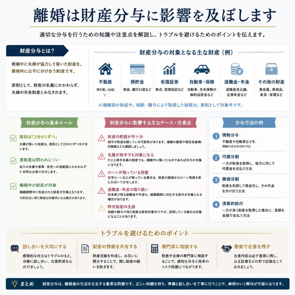 離婚後の財産分与について知っておくべきこと