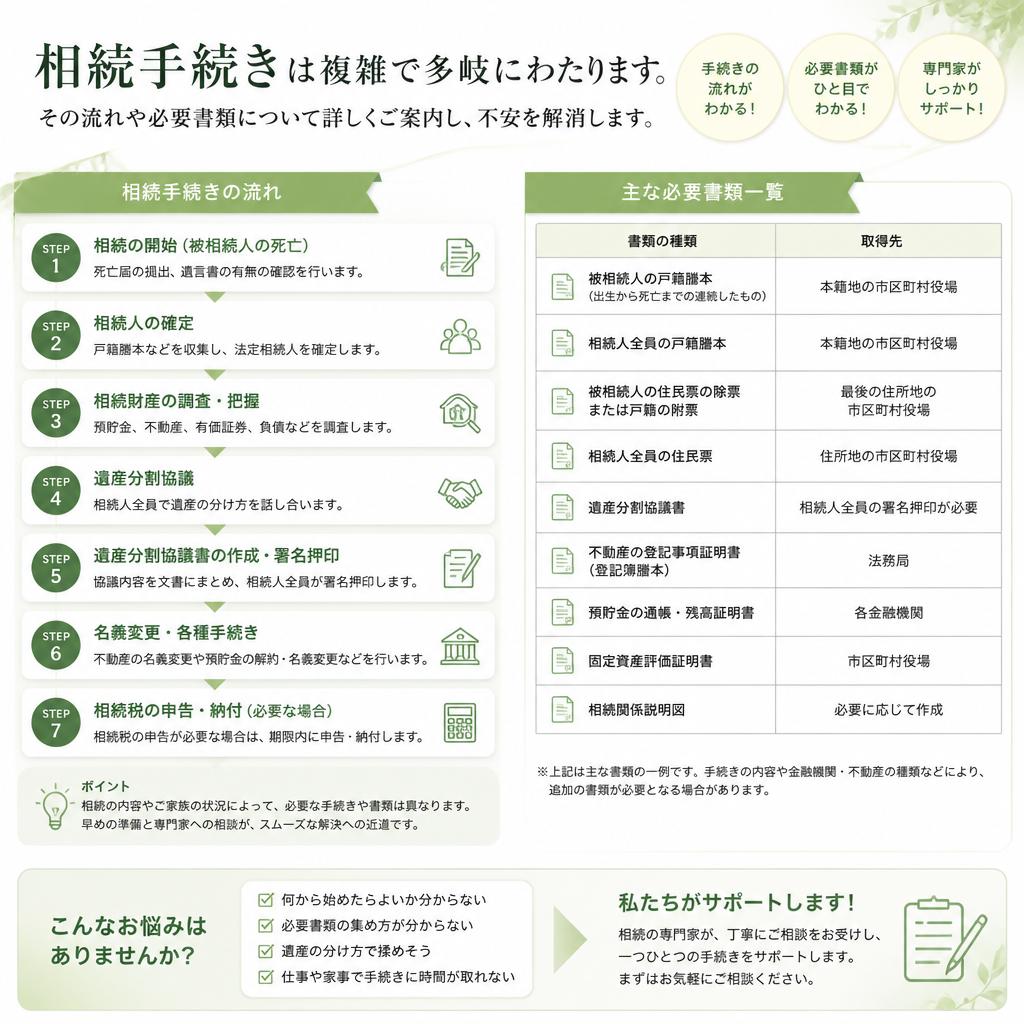 相続手続きの流れ