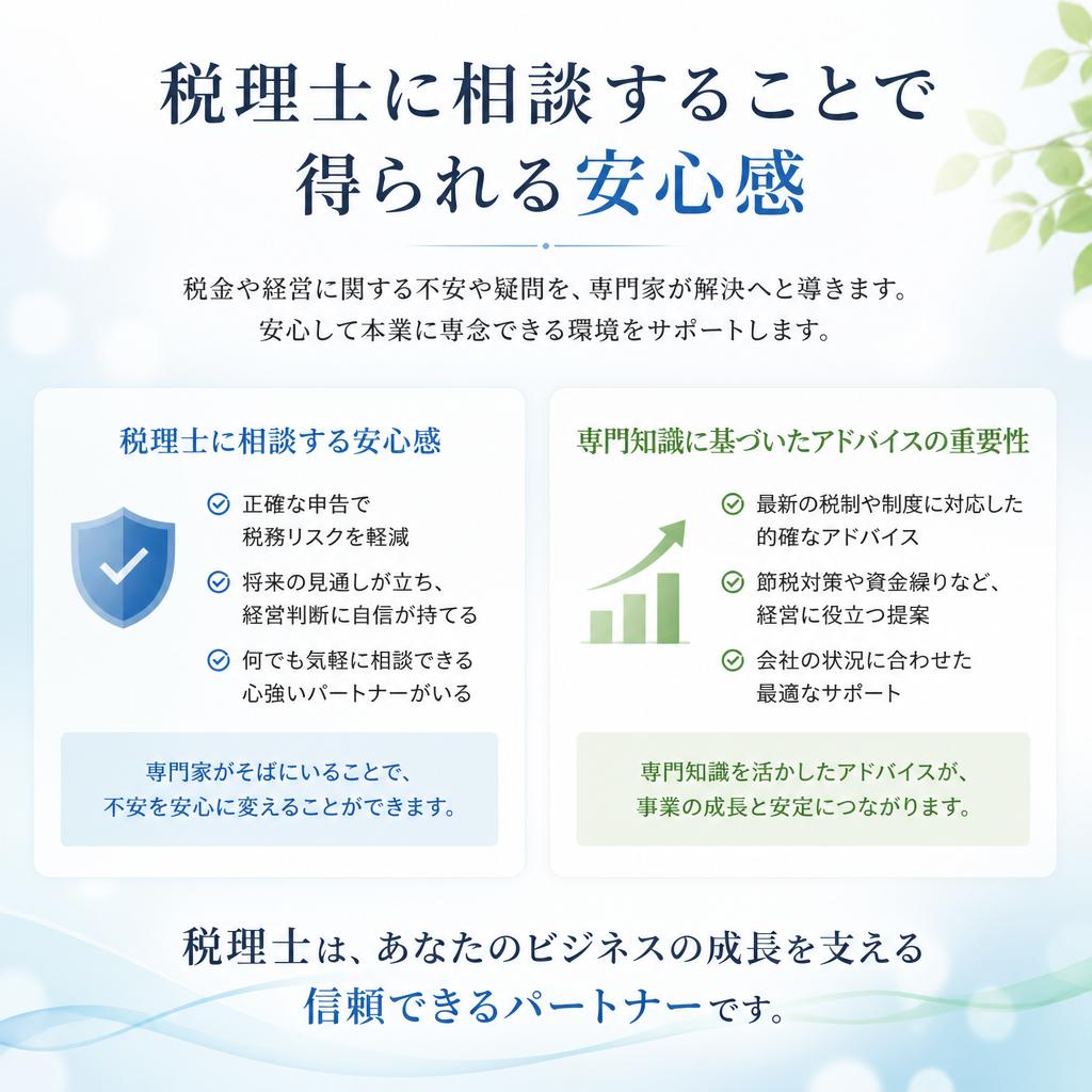 専門家への相談の利点