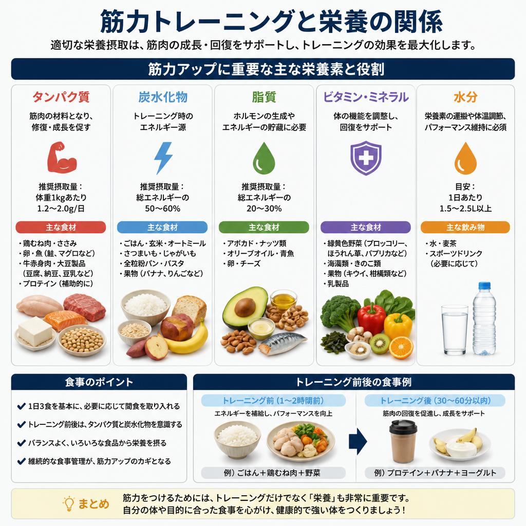 タンパク質摂取で筋力アップ！