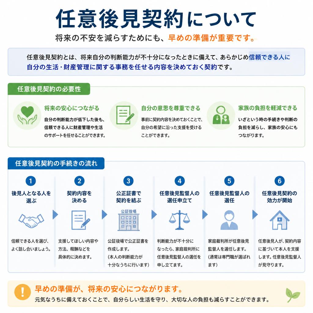 任意後見契約の重要性と簡単な手続き