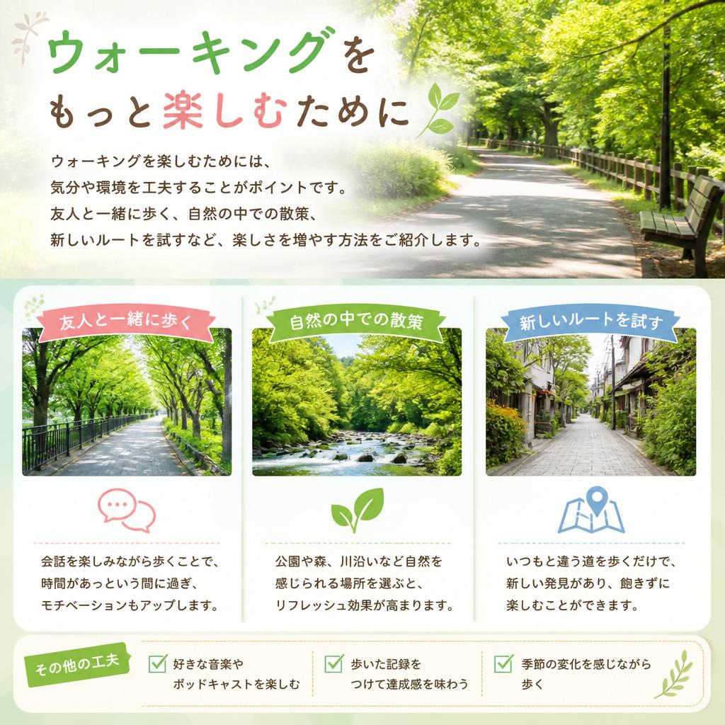 楽しく続けるためのコツ