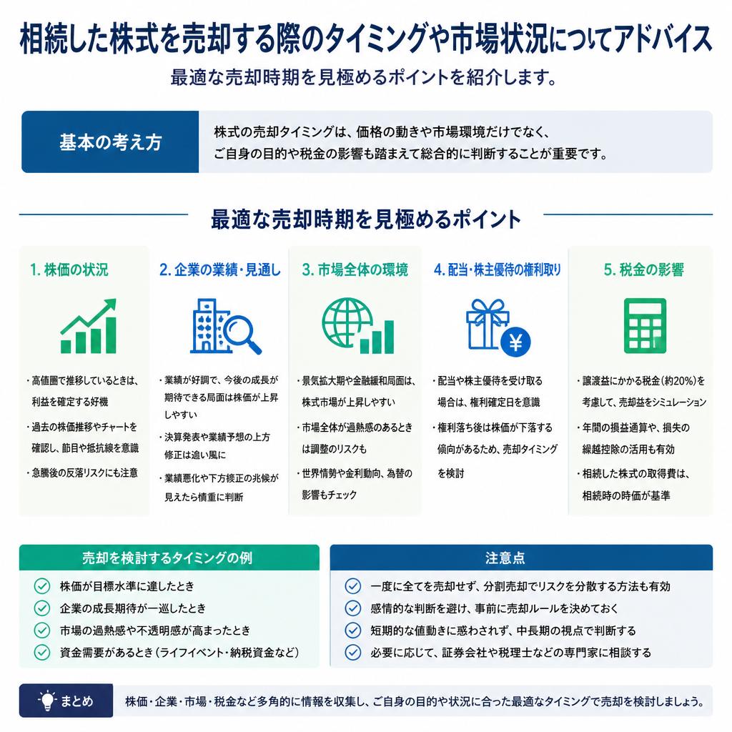 3. 株式を売却するベストタイミングとは?