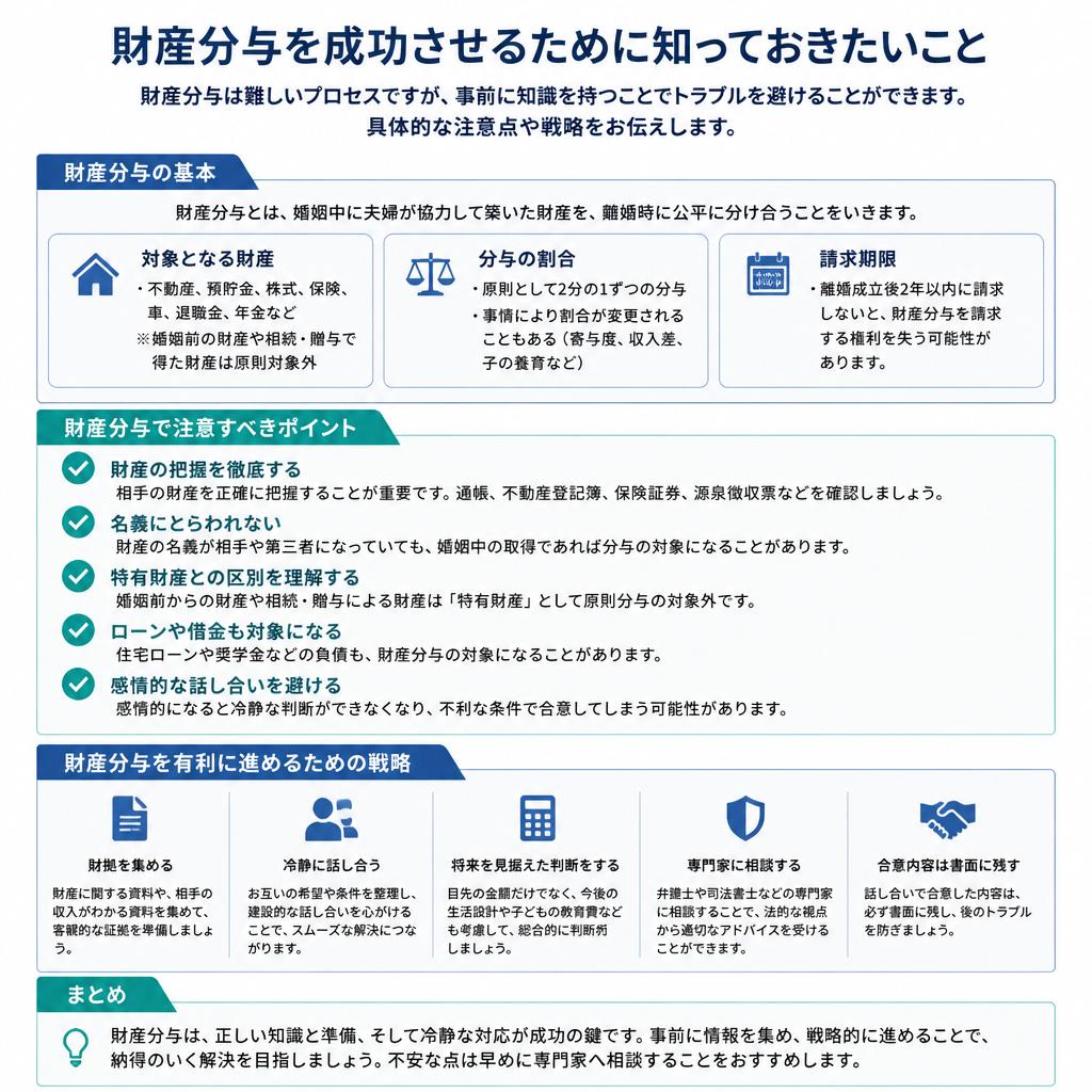 財産分与の基本と注意点