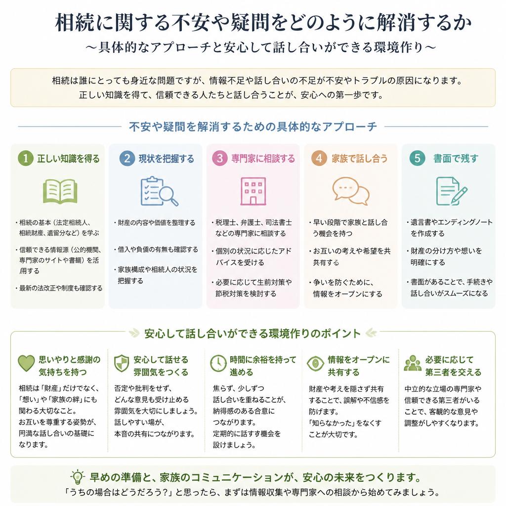 4. やさしい克服法：不安や疑問を解消するために