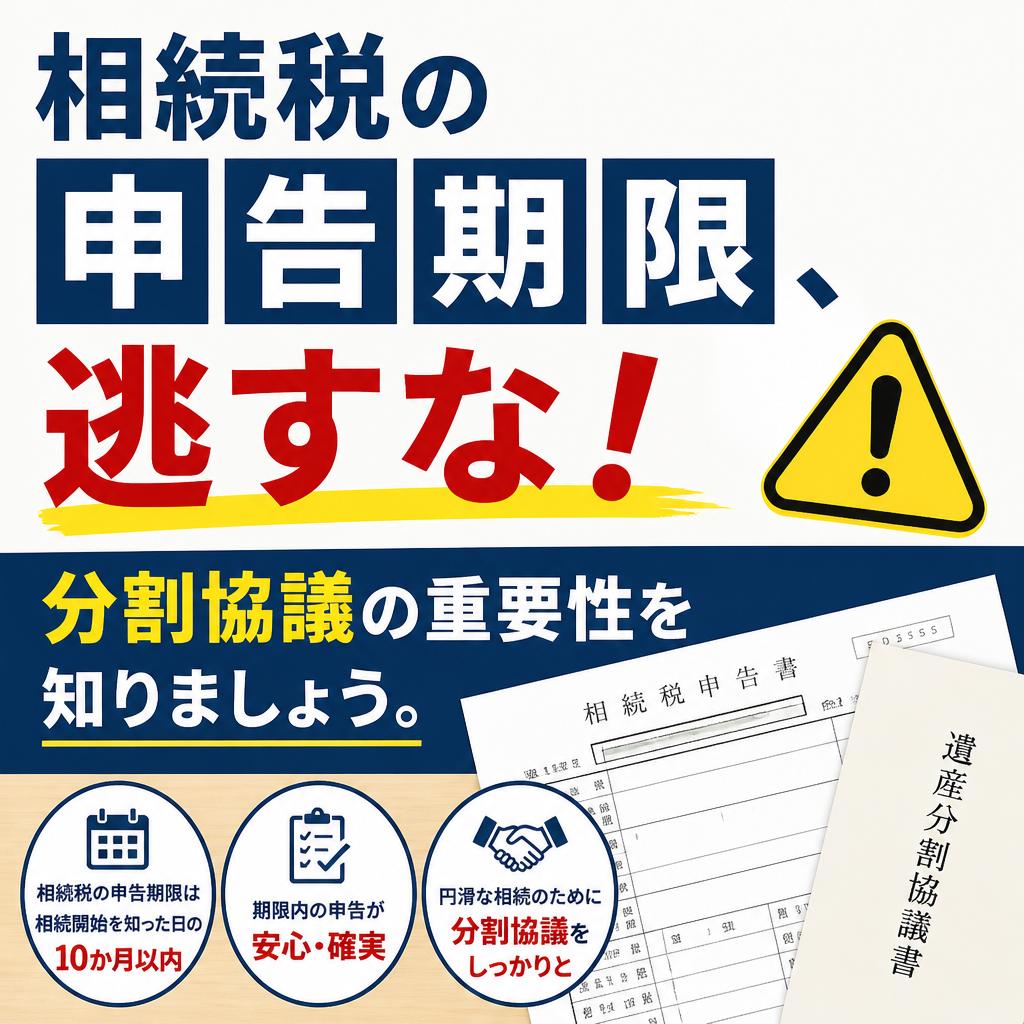 相続税の申告期限、逃すな！分割協議の重要性を知りましょう。