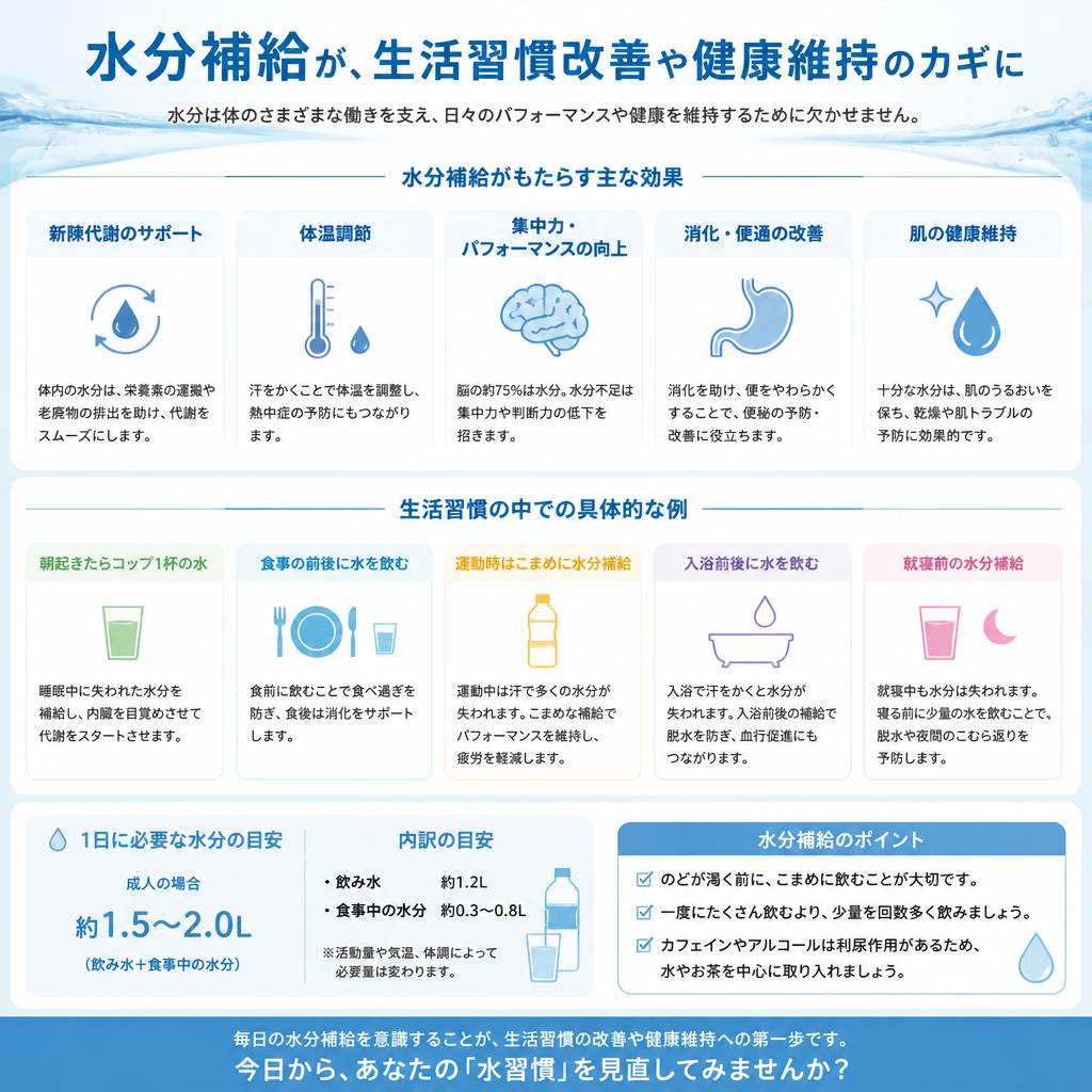 4. 水分補給と健康生活の関連性