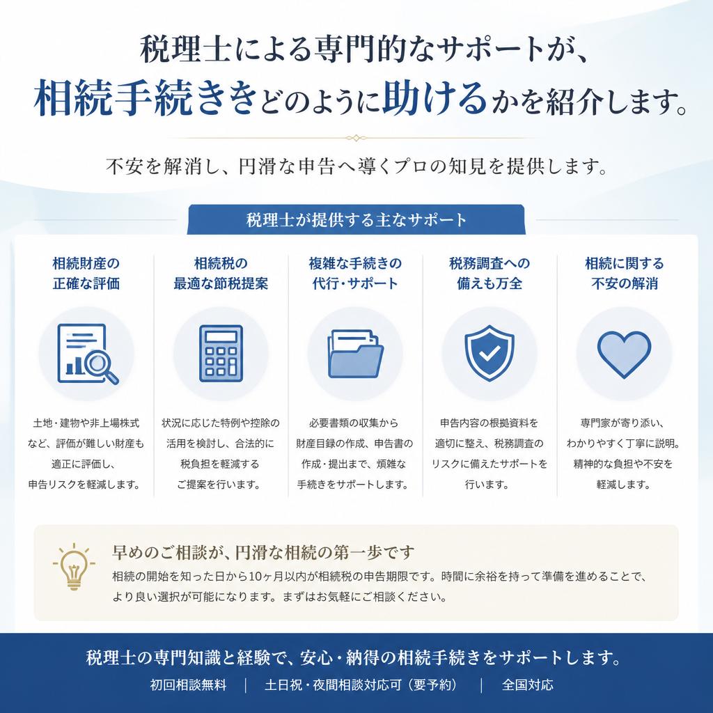 税理士によるサポートのメリット