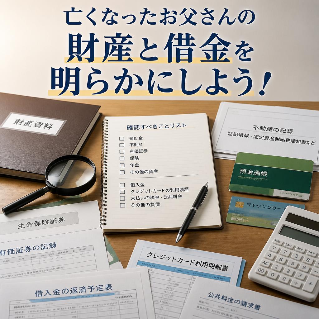 亡くなったお父さんの財産と借金を明らかにしよう！