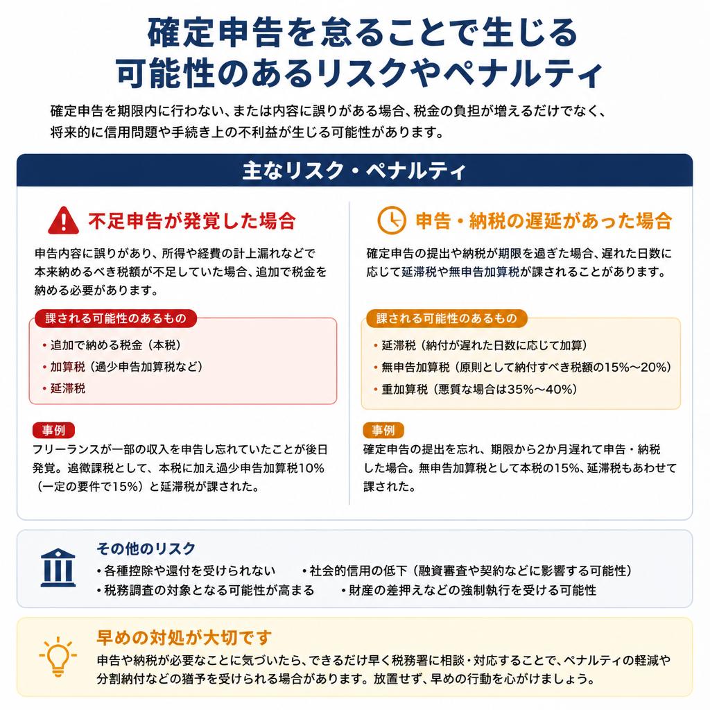 申告しないリスクとは？
