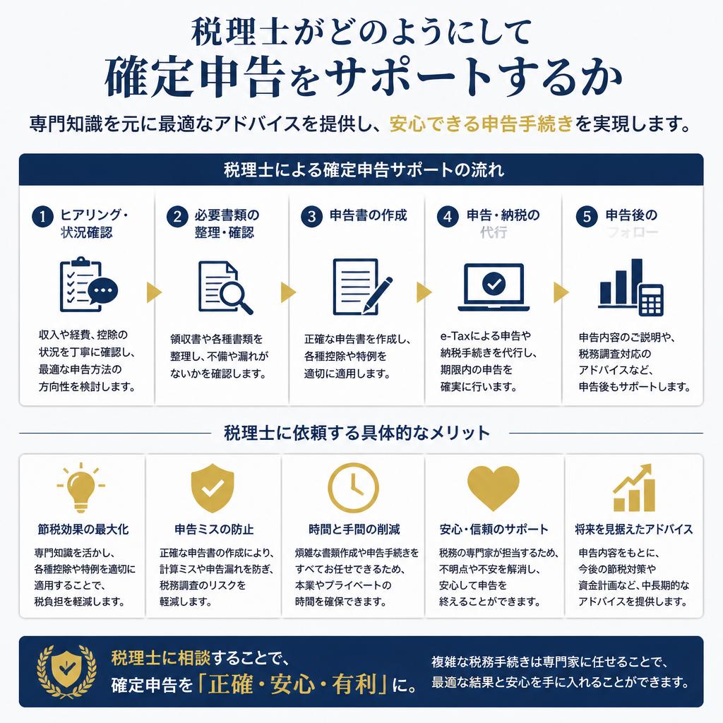 税理士がサポートするメリット