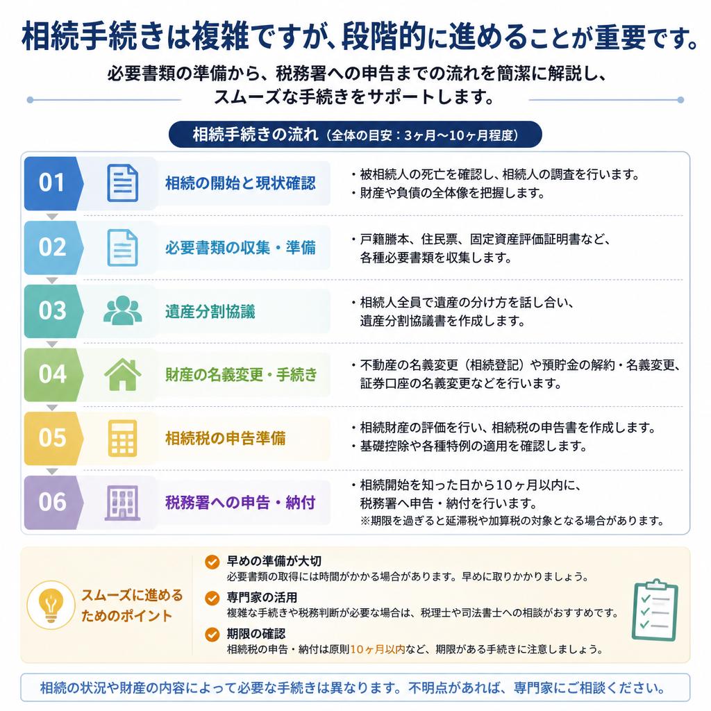 相続手続きの流れを理解しよう