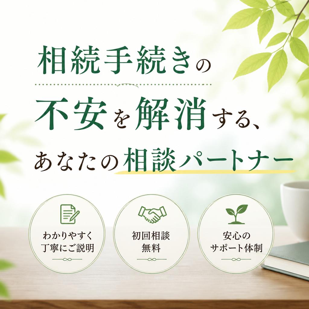 相続手続きの不安を解消する、あなたの相談パートナー