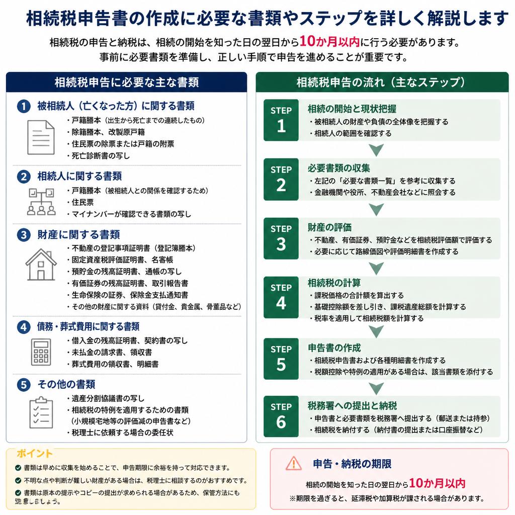 申告書作成の流れ