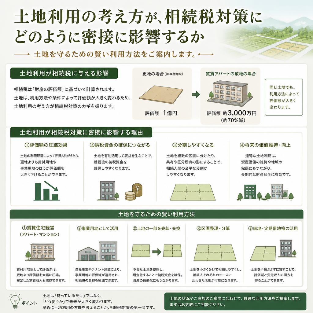 土地利用と相続税対策の相関関係