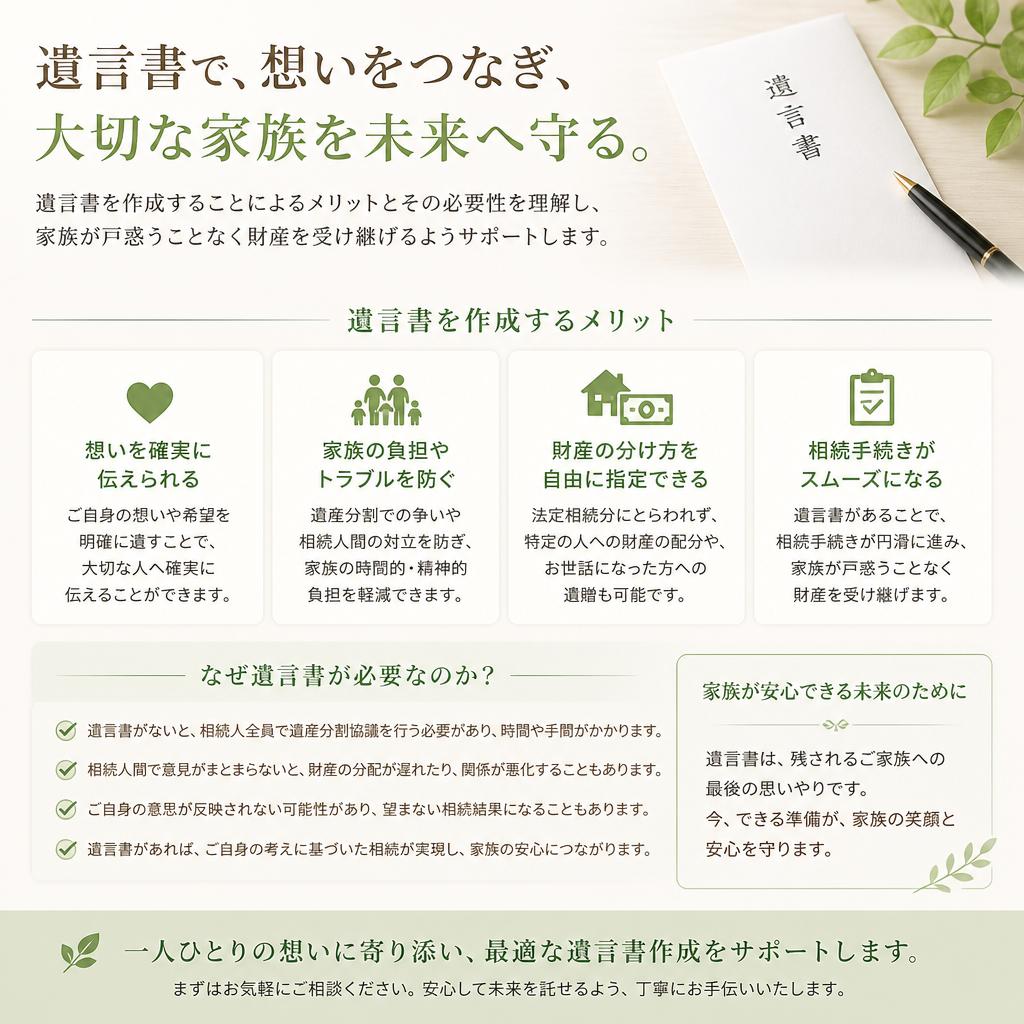 遺言書の重要性